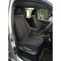 VW Amarok Double Cab 2016 On V6 Front Seat Covers In Black