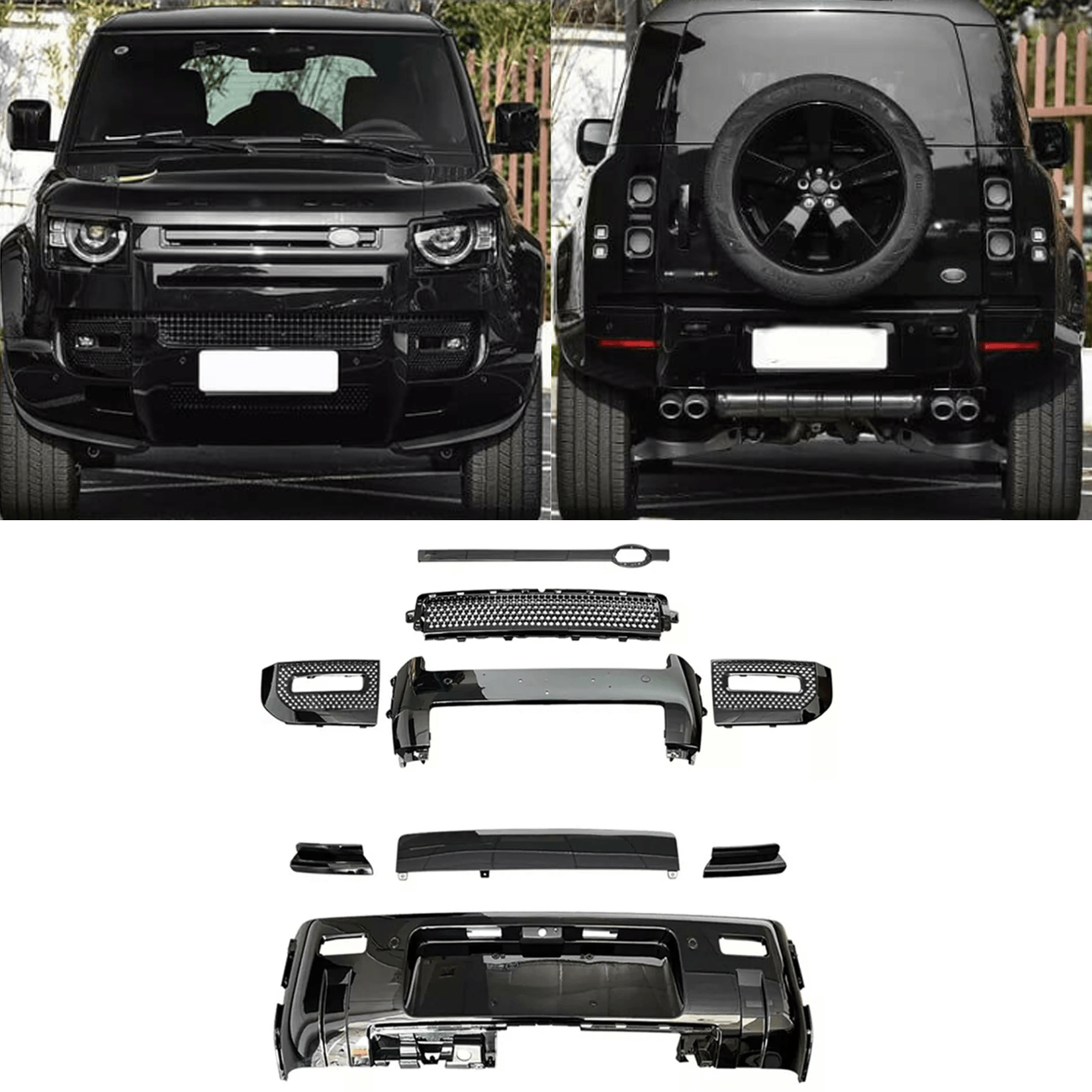 Land Rover Defender L663 110 // 90 2020 On - Full Exterior Front & Rear ...
