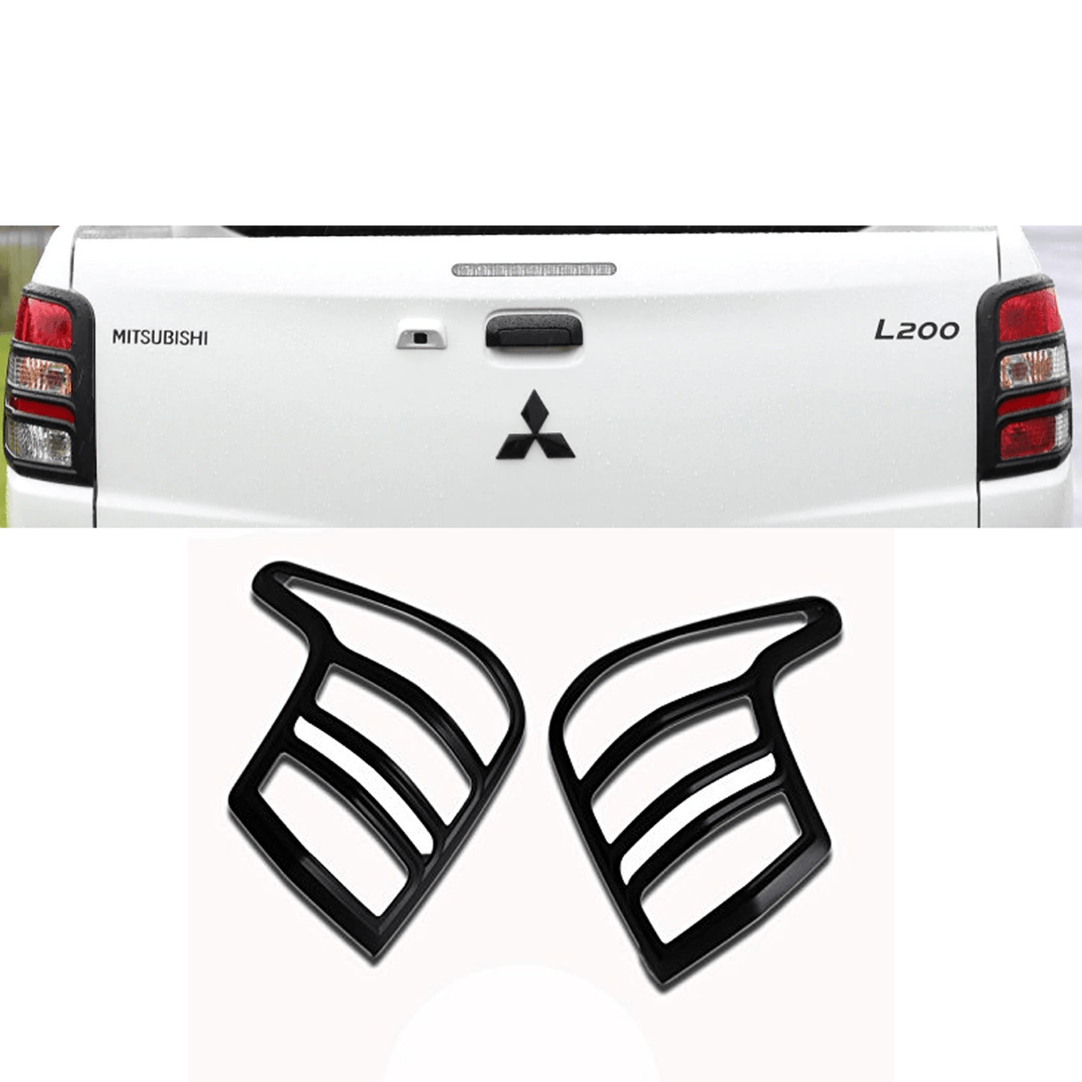 Mitsubishi L200 Series 5 2016 On - Stx Tail Light Guards - Black - Pair