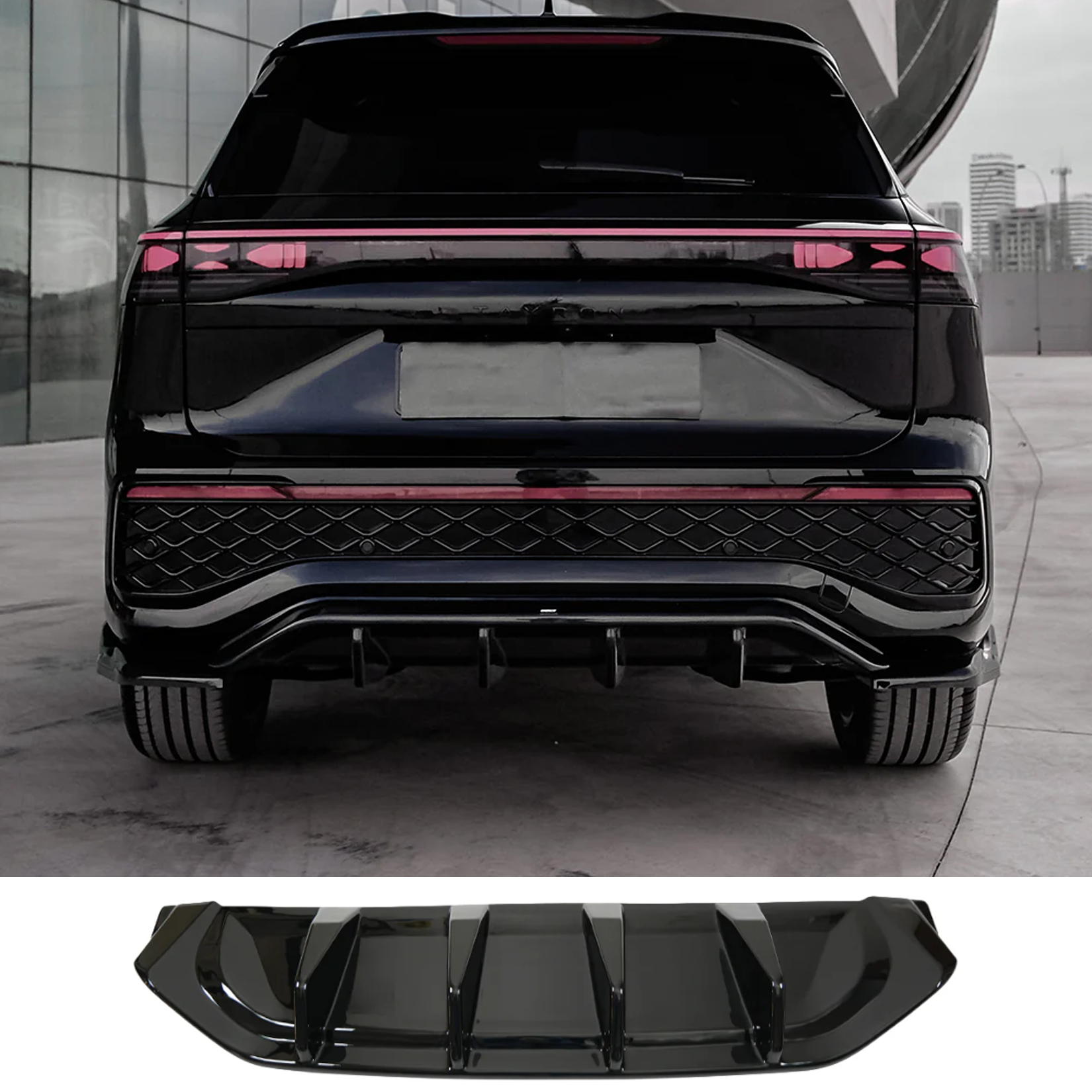 VW Tayron 2025 On Rear Valance In Gloss Black