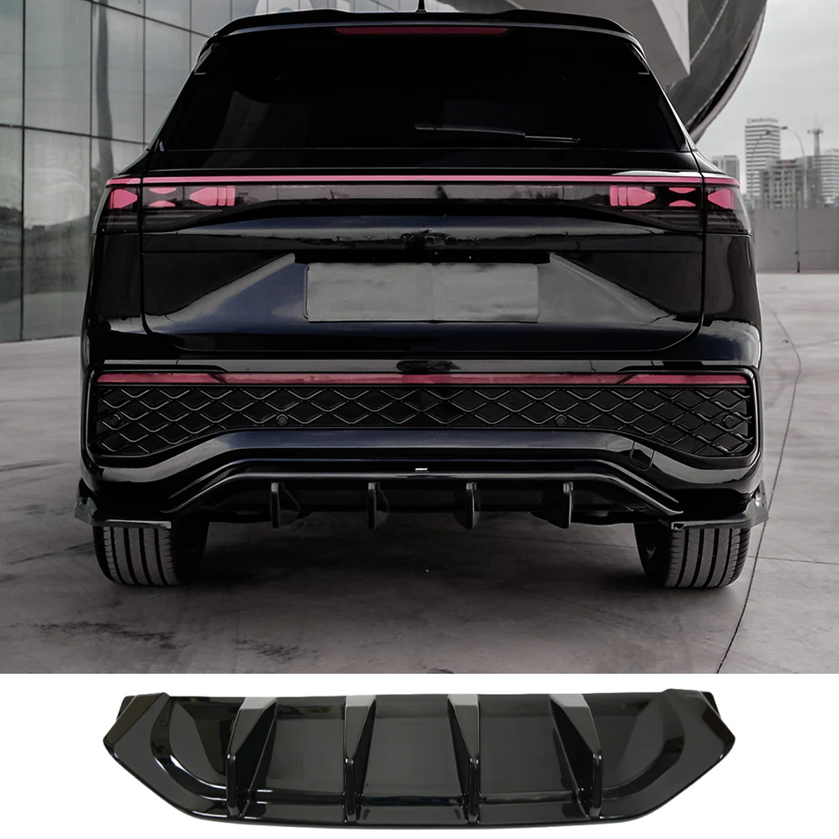 VW Tayron 2025 On Rear Valance In Gloss Black