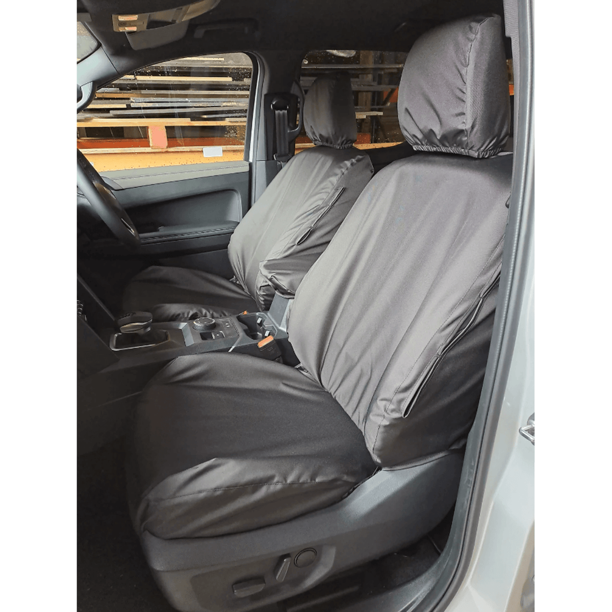 Vw Amarok 2023+ Double Cab Front Seat Covers - Pair - Black