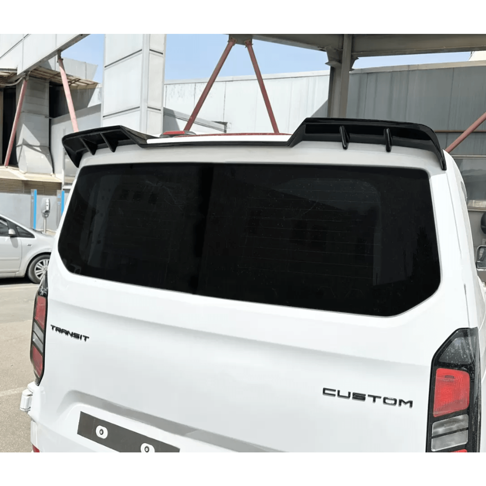 Ford Transit Custom 2023+ Trend & Limited Tailgate Rear Roof Spoiler -Unpainted