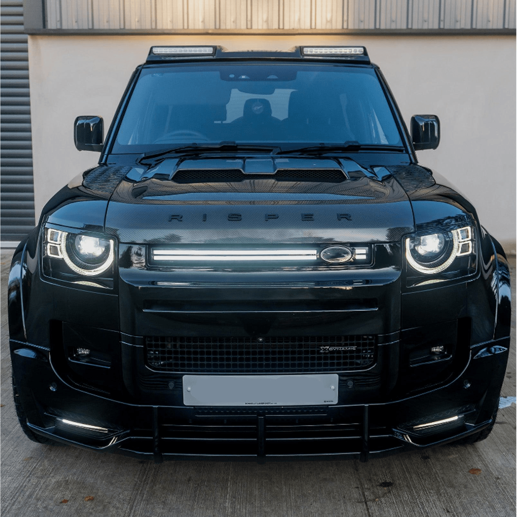 Land Rover Defender L663 2020 On Led Dynamic Front Grill - Gloss Black