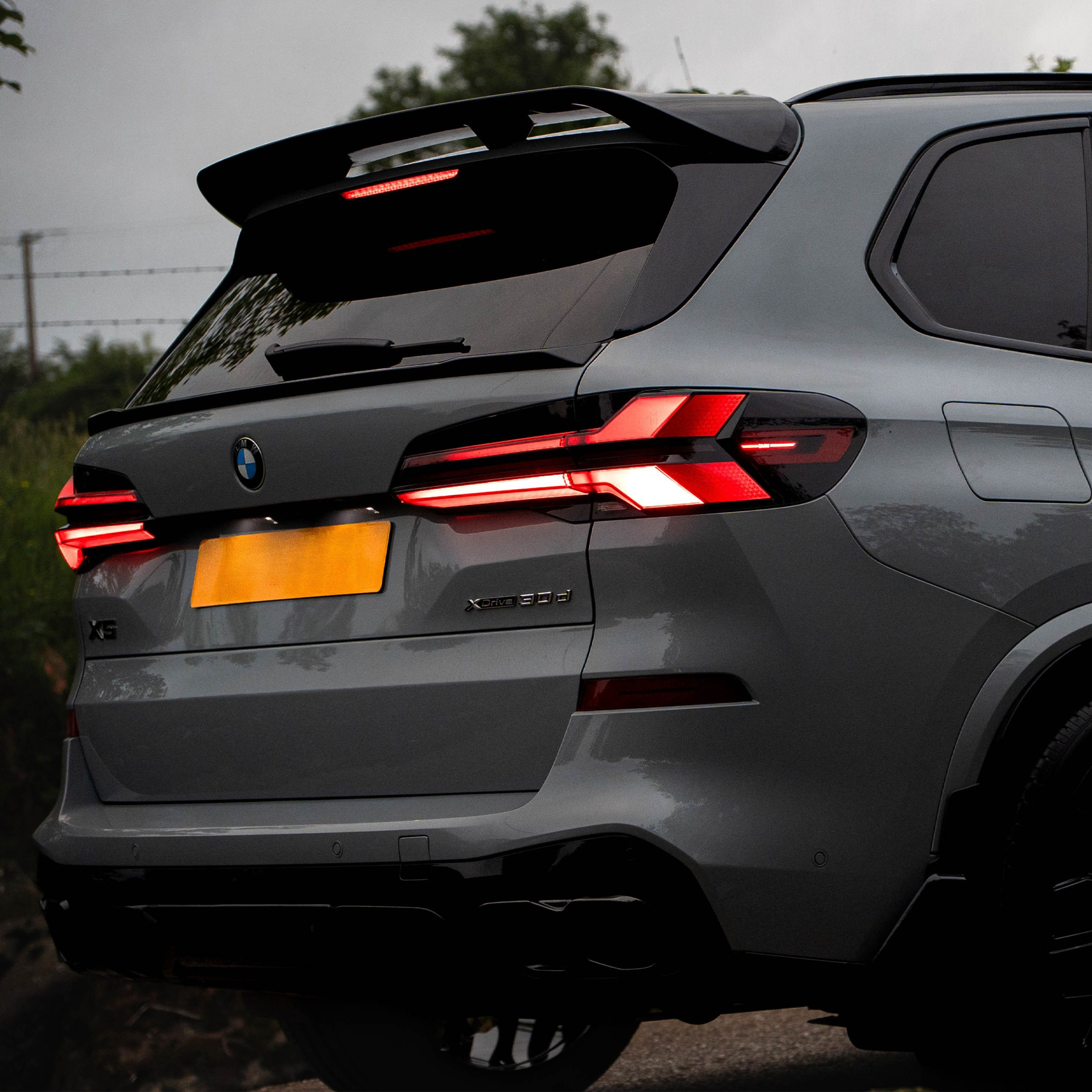 BMW X5 G05 2018 On Mid Spoiler In Gloss Black