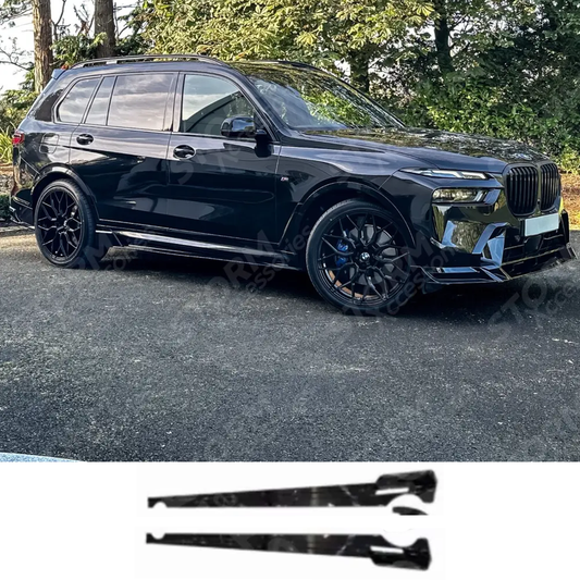 BMW X7 G07 LCI 2023+ Side Skirts In Gloss Black