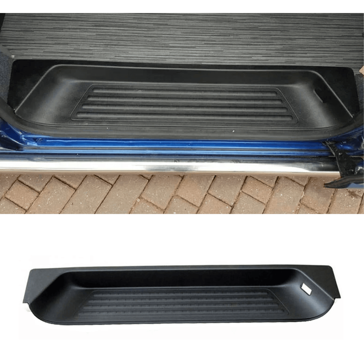 Vw Transporter T5 T6 2015 On - Loading Sliding Door Step Insert - Black