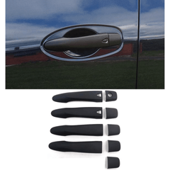 Nissan Navara Np300 2016 On Stx Door Handle Covers In Black - 4pc Set (Keyless Entry)