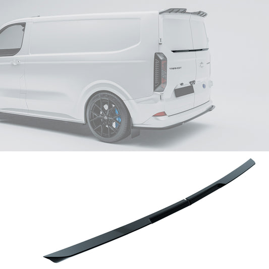 Ford Transit Custom MK2 2023+ Barn Door Mid Spoiler In Gloss Black