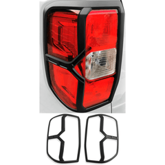 Ford Ranger T9 Base Models 2023 On Stx Tail Light Covers In Matt Black - Pair