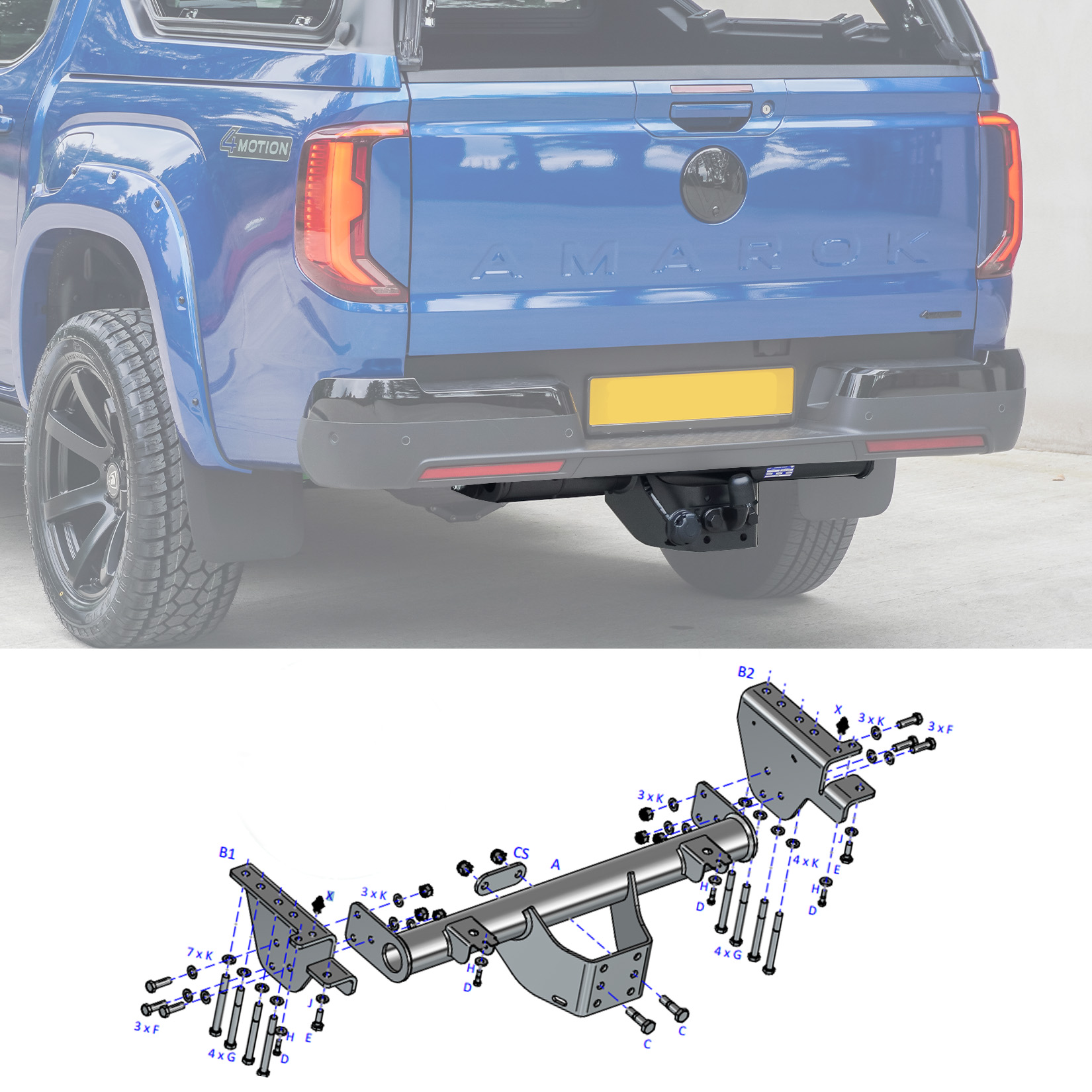 Volkswagen Amarok 2023 + - Tow Bar