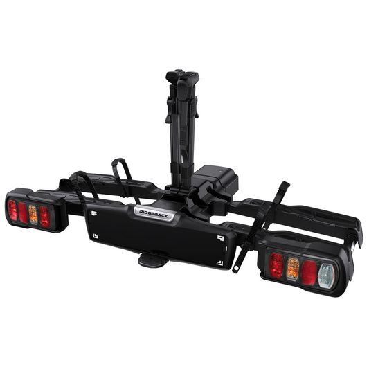 Ridgeback 2-Bike Foldable E-Bike Compatible Towbar Mounted Bike Rack