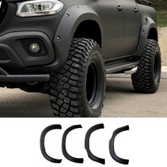 Mercedes X-class W470 2017+ Wheel Arch Kit In Matte Black