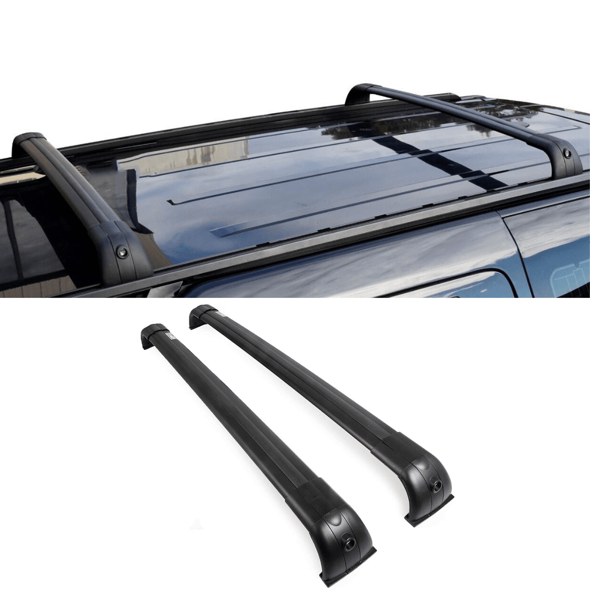 Land Rover Discovery 3 / 4 Oe Style Cross Bars - Black - Pair