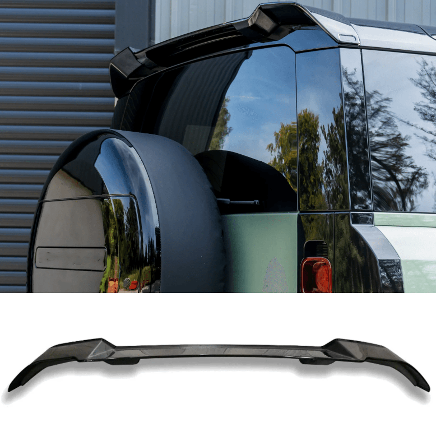 Landrover Defender L663 2020+ - Rear Spoiler V.2 - Gloss Black