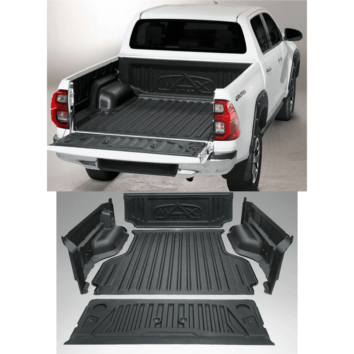 Toyota Hilux Double Cab 2015 On 5 Pc Anti-Slip Load Liner