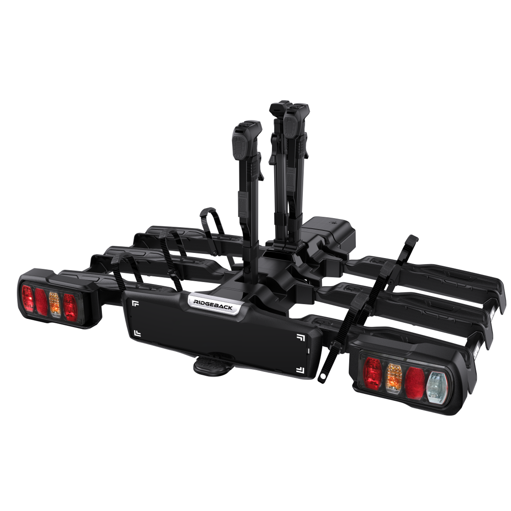 Ridgeback 3-Bike Foldable E-Bike Compatible Towbar Mounted Bike Rack
