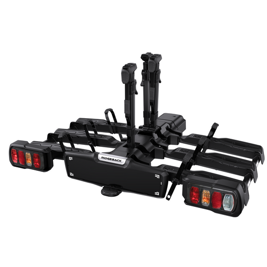 Ridgeback 3-Bike Foldable E-Bike Compatible Towbar Mounted Bike Rack