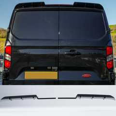 Ford Transit Custom MK2 2024 on V1 Rear Spoiler In Gloss Black For Barn Door