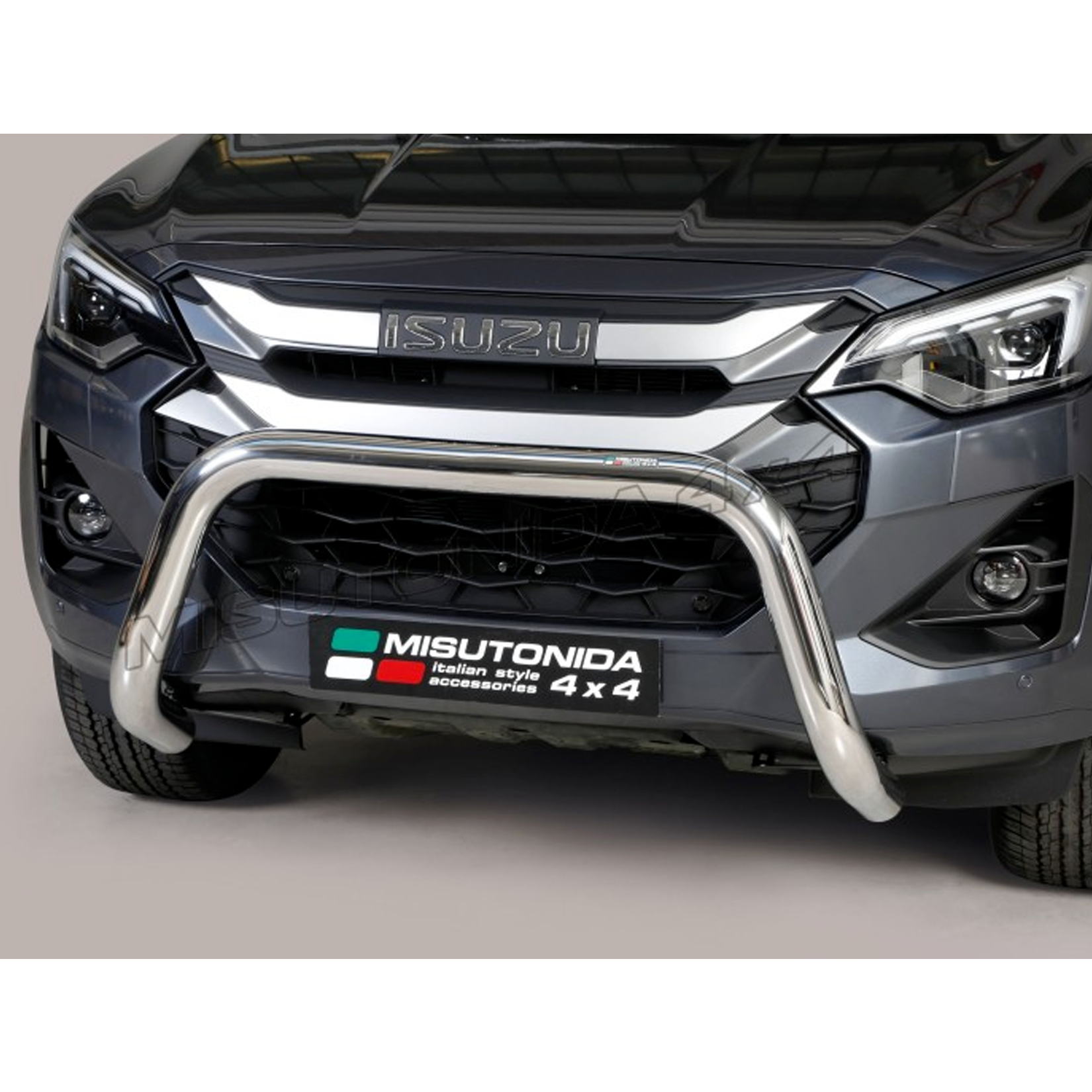 Isuzu D-Max 2024 On Misutonida EU Approved Stainless Steel Front Bar - 76MM