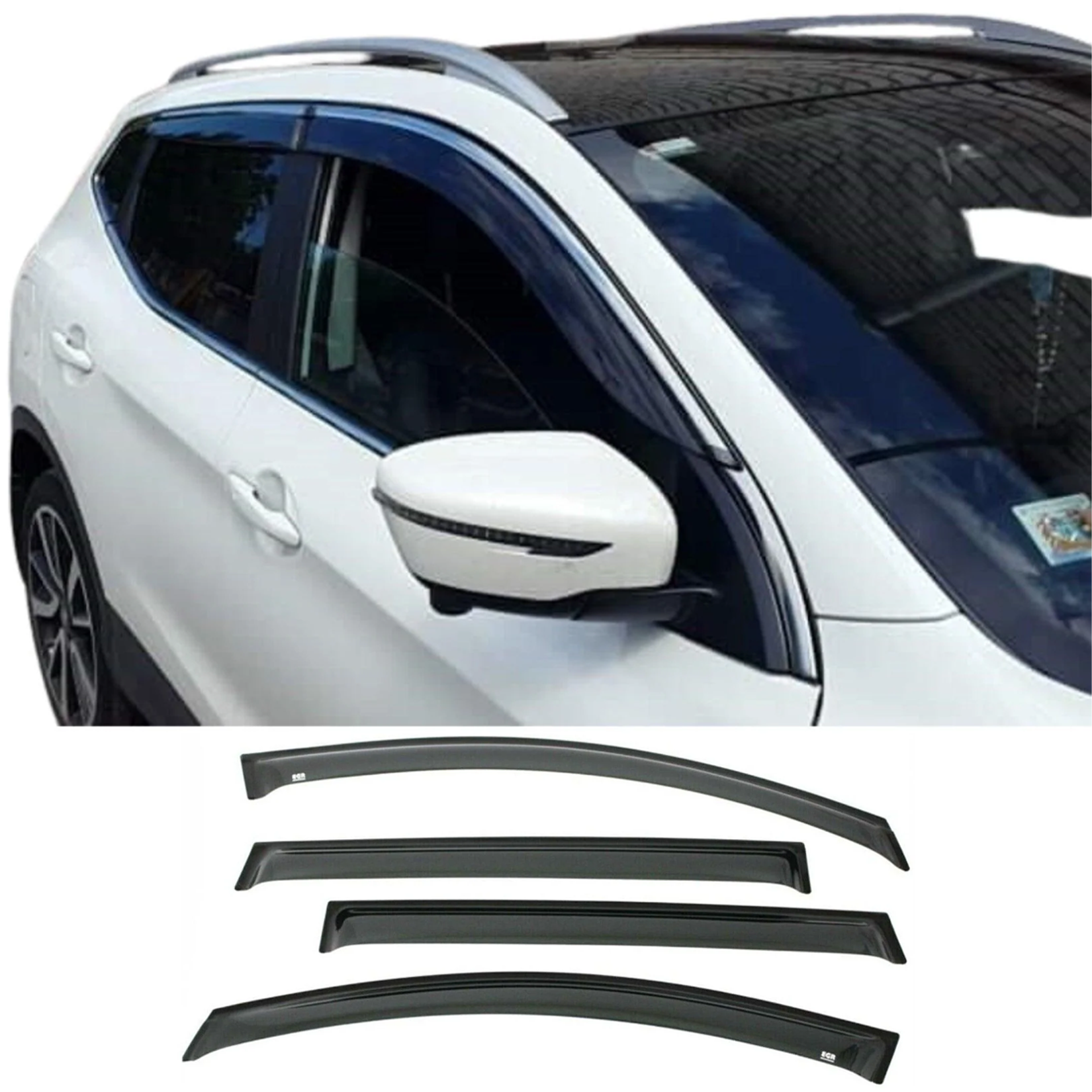 Nissan Qashqai 2014+ Egr Genuine Wind Deflectors External