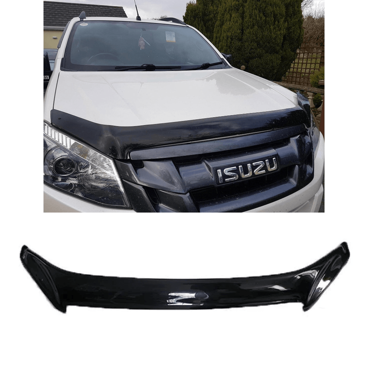 B006 - Isuzu D-max 2017-2020 Bonnet Guard Protector In Black