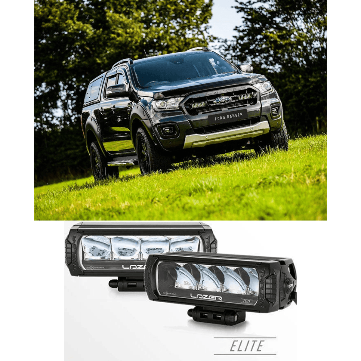 Ford Ranger 2019 - 2022 Lazer Grill Light Kit - Triple-r 750 Elite