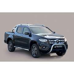 Mercedes X Class 2017 On Misutonida Ec Approved Front Bar - 76mm - Stainless Finish