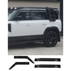 Land Rover Defender L663 2020+ 110 4pc STX Wind Deflectors - External Fit -Clear