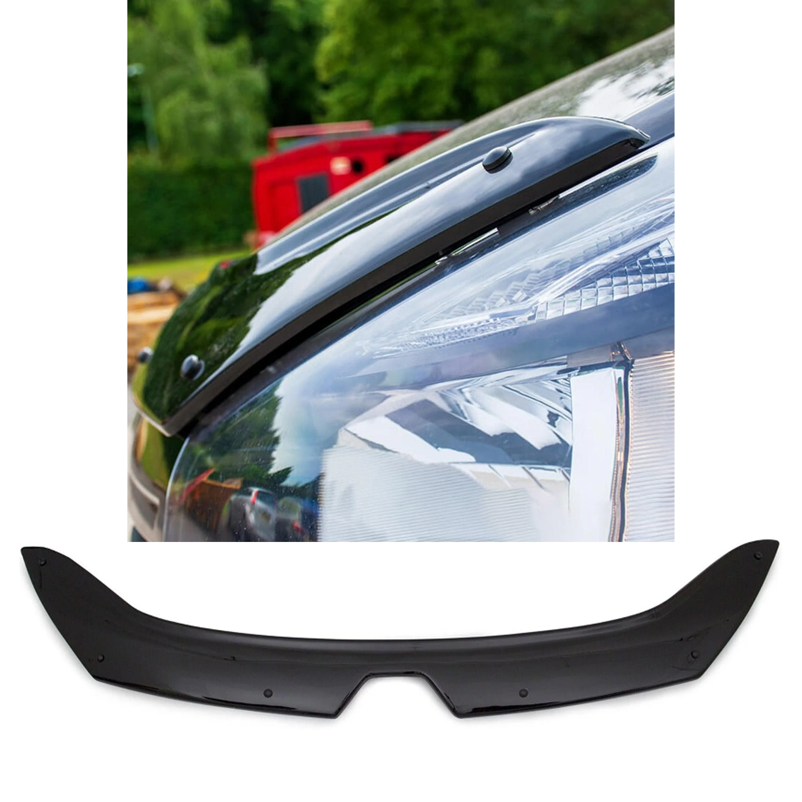 Renault Trafic 2014-2021 - Stx Bonnet Guard Protector - Black