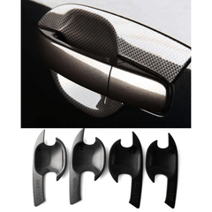 Ford Ranger T6 2012-2022 - Stx Door Inserts - Set - Carbon Fibre Look