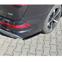 Audi Q7 S Line / Sq7 Mk2 2016-2020 - Maxton Rear Bumper Splitters - Gloss Black