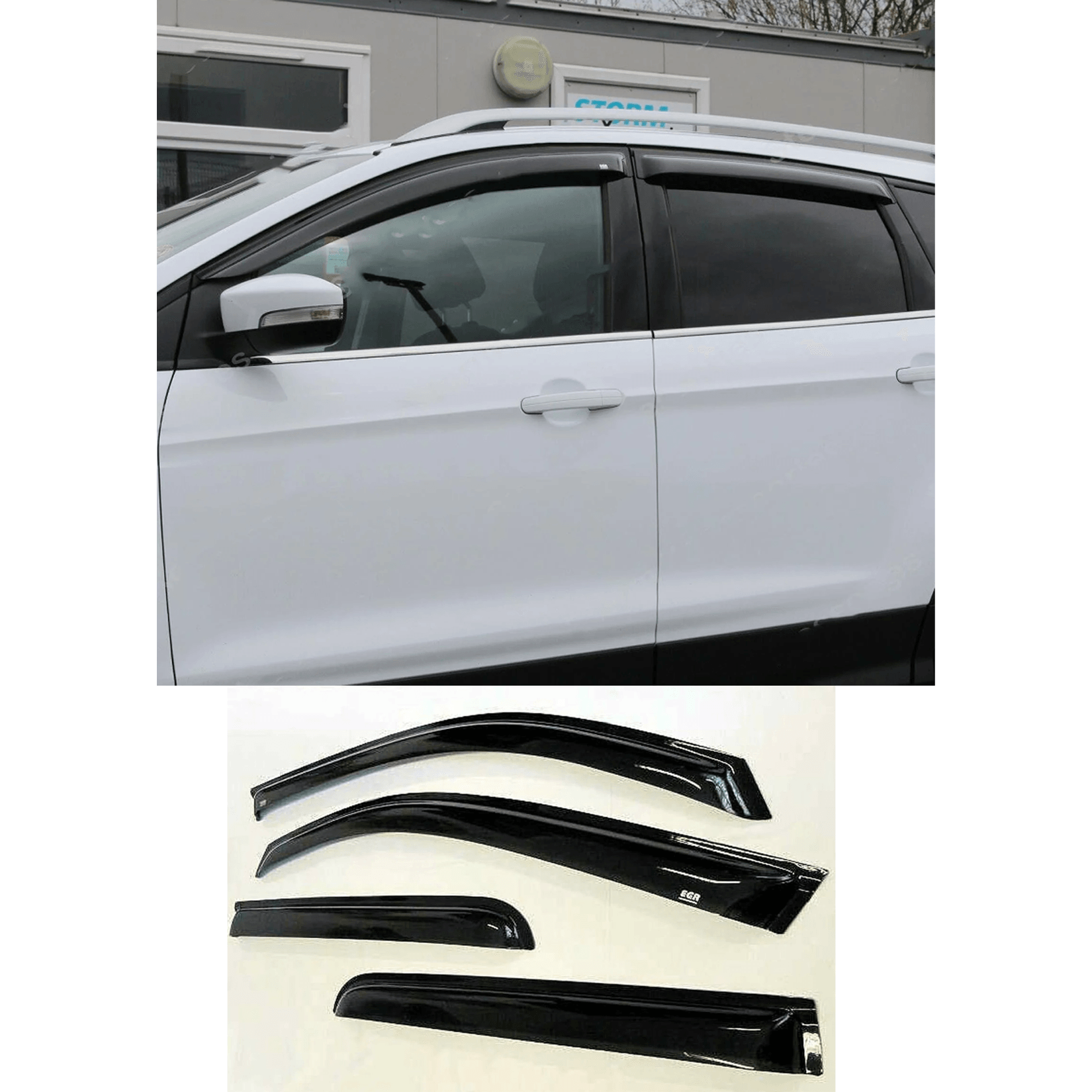 Ford Kuga - 2012-2018 - Egr Quad Wind Deflectors - External Fit