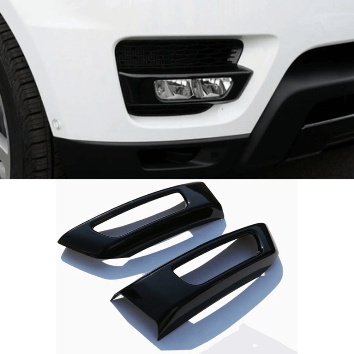 Range Rover Sport 2014 - 2017 - L494 - Fog Light Lamp Covers - Set - Gloss Black