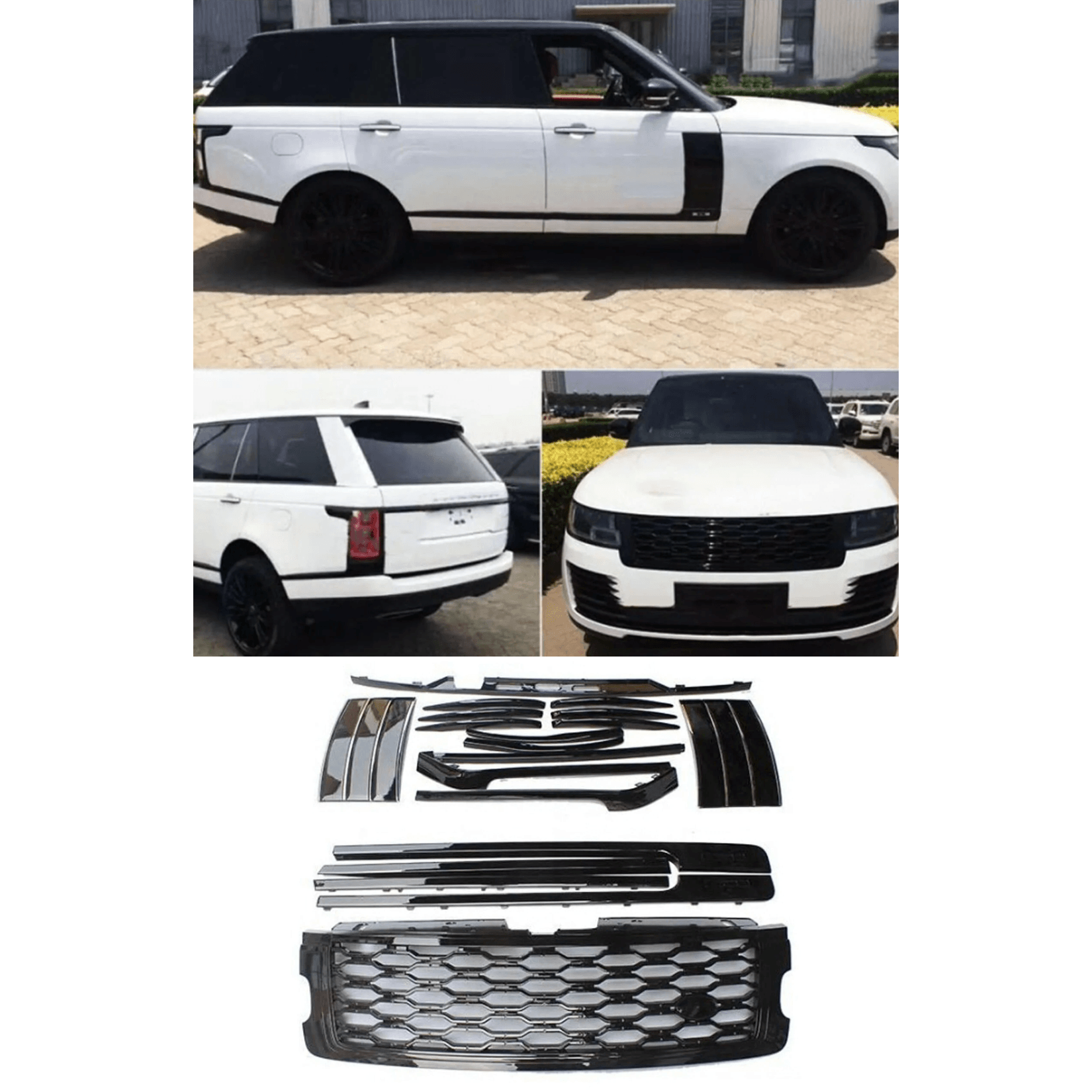 Range Rover Vogue 2018 - 2022 - L405 - Body Kit Trim Set - Grille And Trims - Black