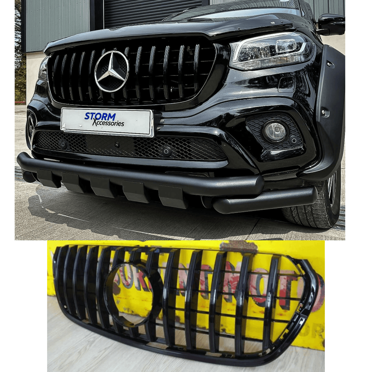 Mercedes X-class Grille - Amg Style In Gloss Black