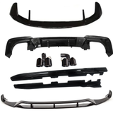 BMW X3 G01 2018-2021 Black Knight Aero Kit With Exhaust Tips In Gloss Black