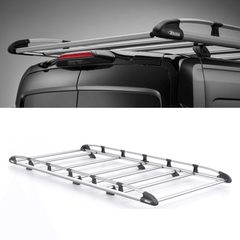 Rhino KammRack Aluminium Van Roof Rack - Ford Transit Custom 2023 On SWB Low Roof (L1H1) Twin Rear Doors