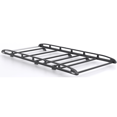 Rhino KammRack Black Aluminium Van Roof Rack - Ford Transit Custom 2023 On SWB Low Roof (L1H1) Tailgate Rear Door