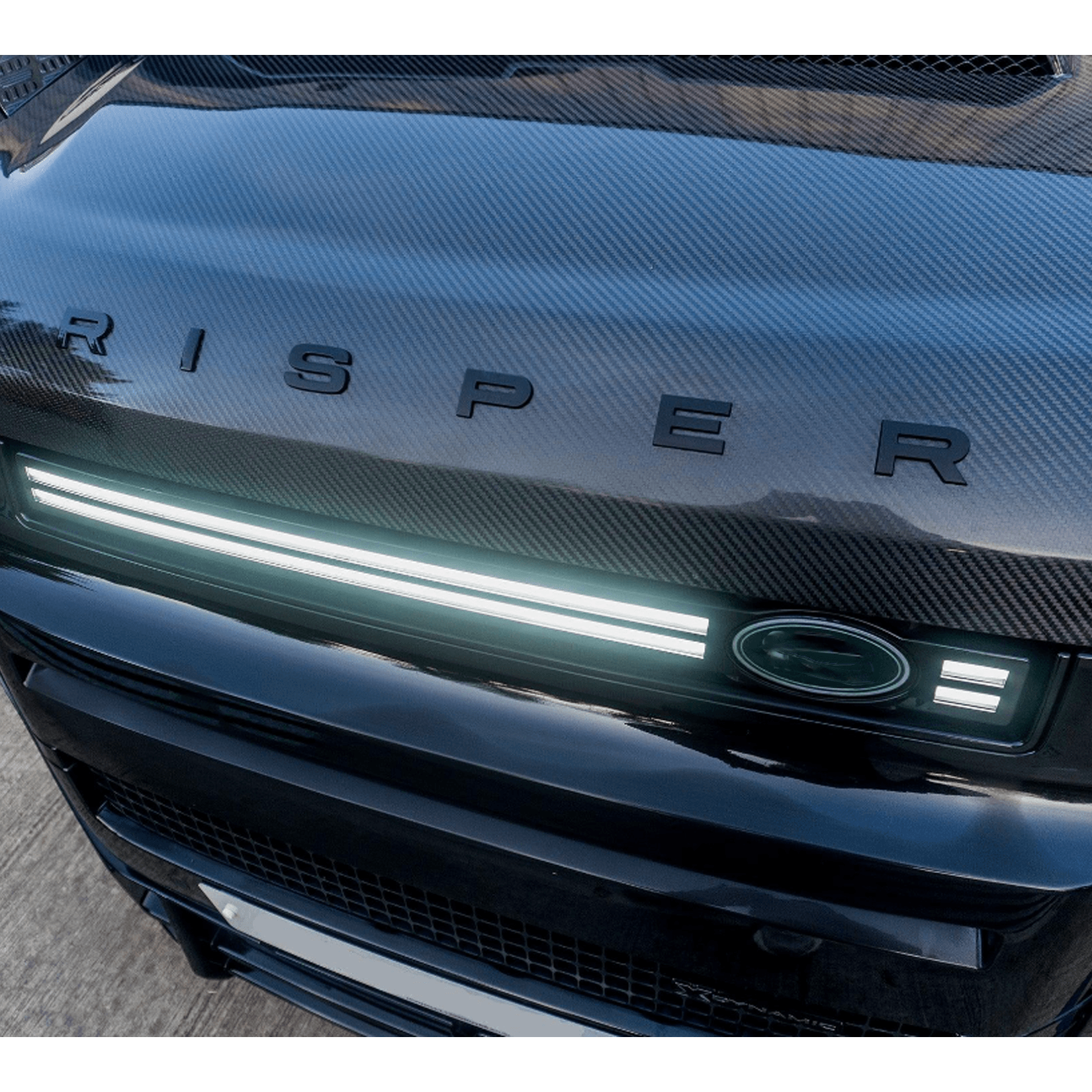 Land Rover Defender L663 2020 On Led Dynamic Front Grill - Gloss Black