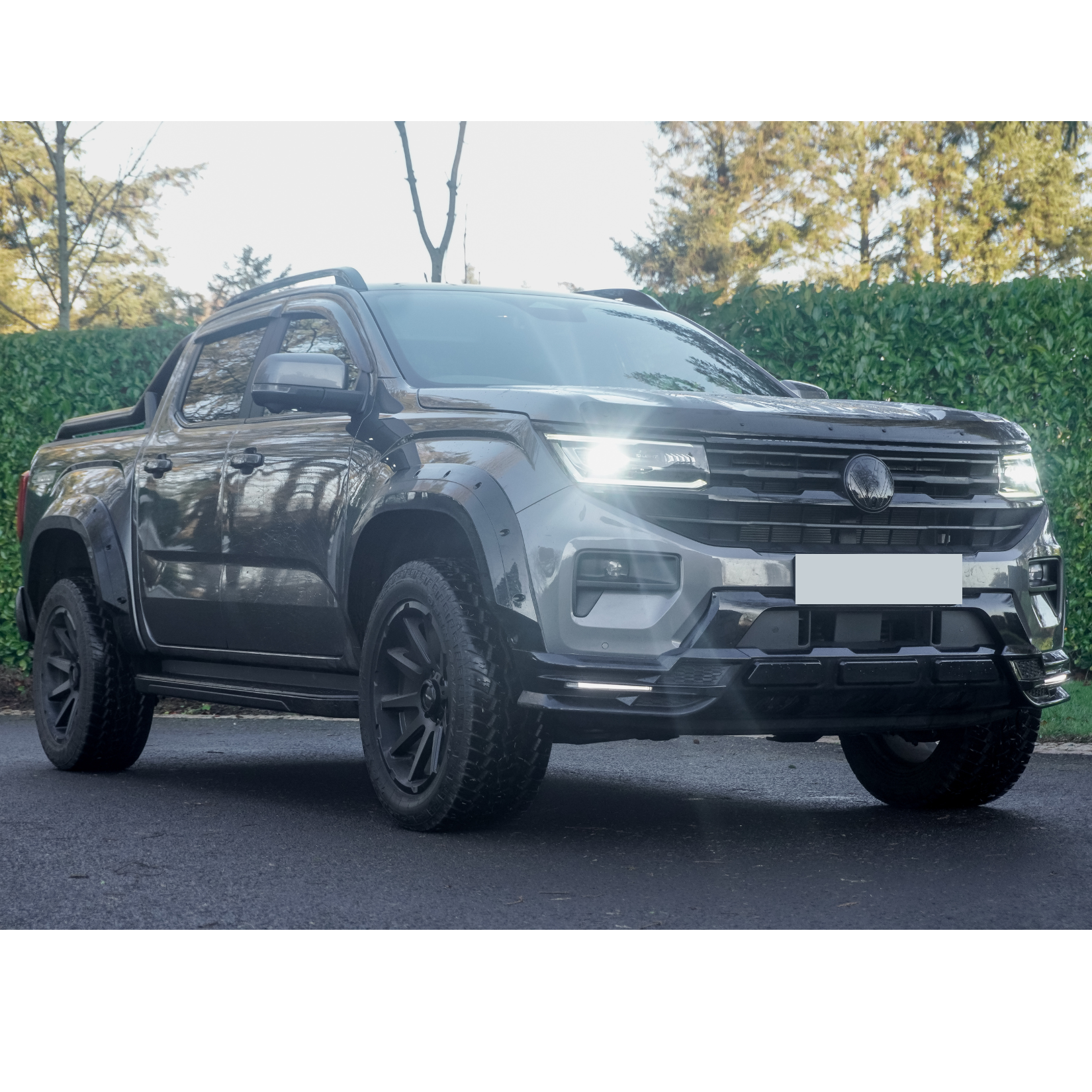 Volkswagen Amarok 2023+ Wide Trak Front Valance Splitter In Gloss Black