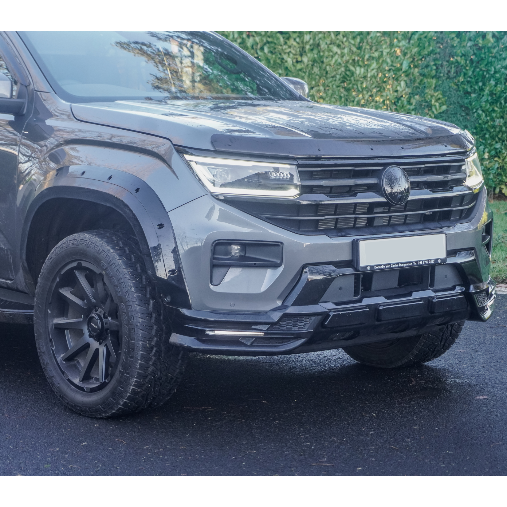 Volkswagen Amarok 2023+ Wide Trak Front Valance Splitter In Gloss Black