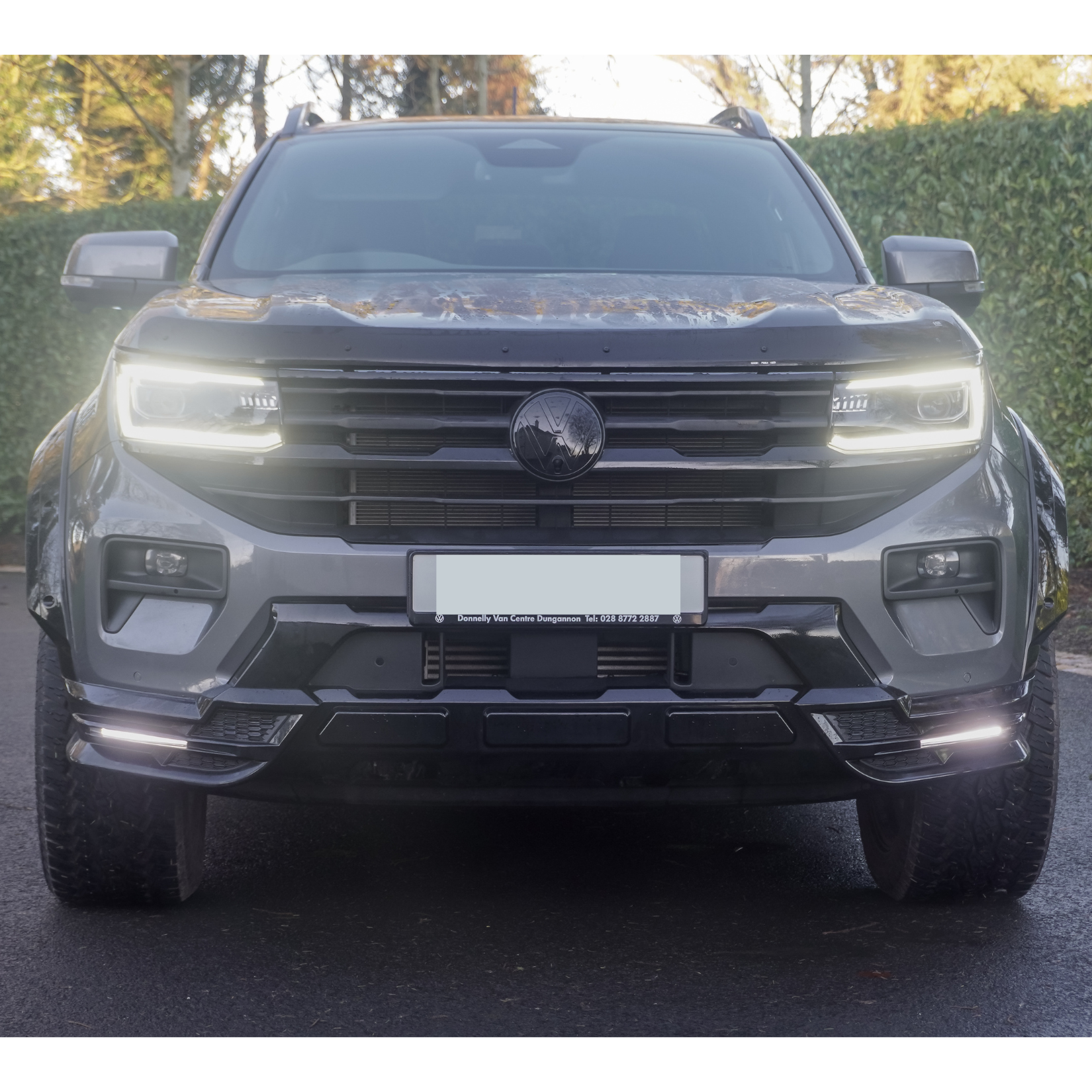 Volkswagen Amarok 2023+ Wide Trak Front Valance Splitter In Gloss Black