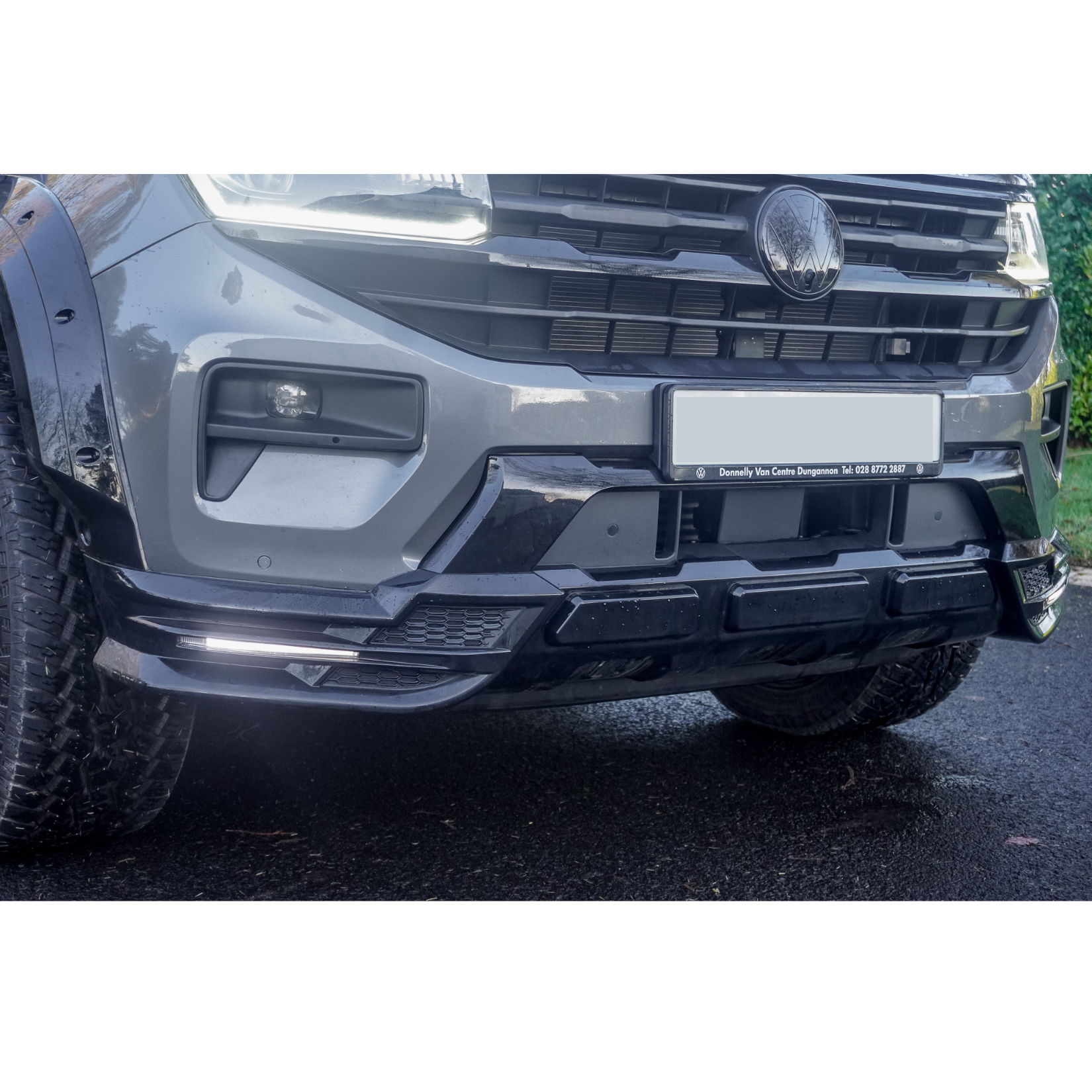 Volkswagen Amarok 2023+ Wide Trak Front Valance Splitter In Gloss Black