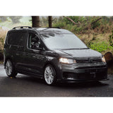 VW Caddy 2021 On SWB Trapeziod Side Bars in Gloss Black