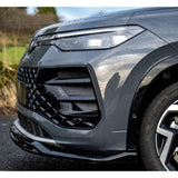 VW Tayron R-Line MK1 2025 On Front Splitter In Gloss Black