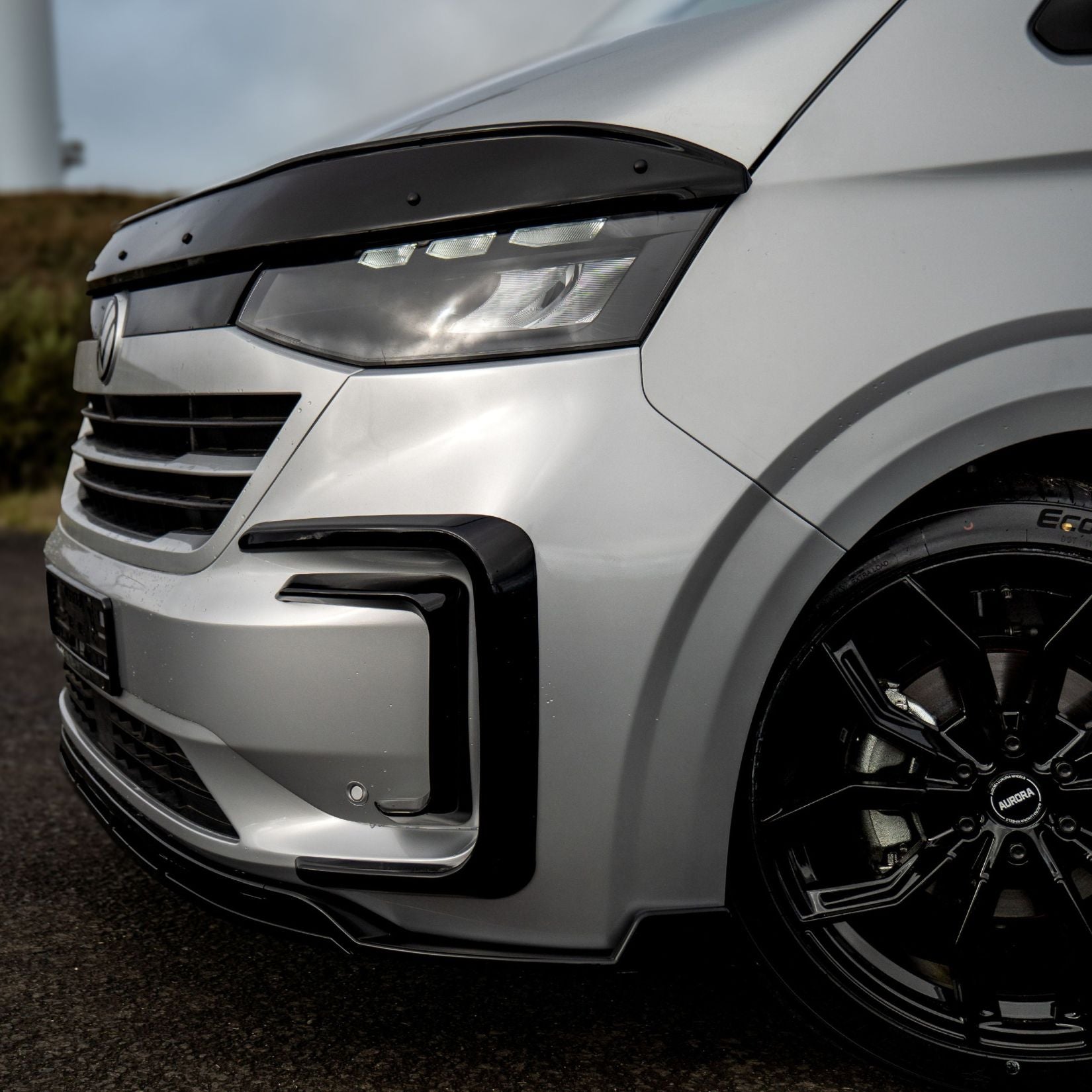 VW Transporter T7 2024 On STX Bonnet Guard Protector – Black