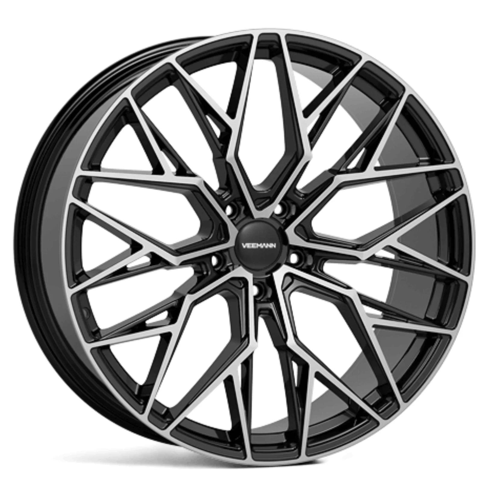 Veemann V-FS51 23X10 5X112 ET30 Gloss Black Machined Deep Concave - QTY 1