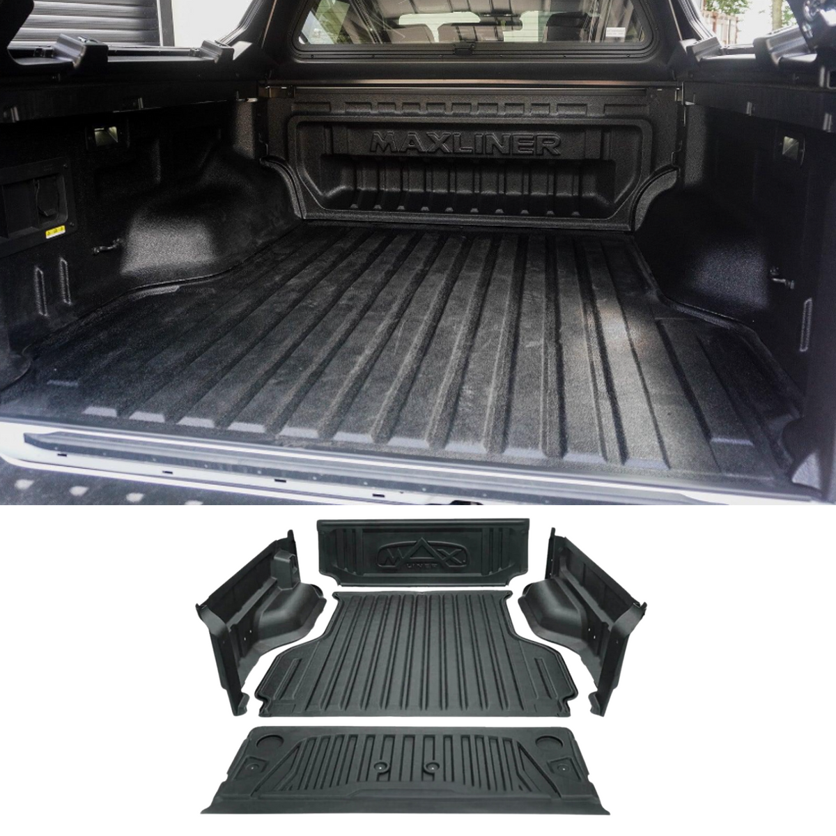 Volkswagen Amarok 2023 On Next Gen 5 Pc Anti-Slip Under Rail Load Bed Liner