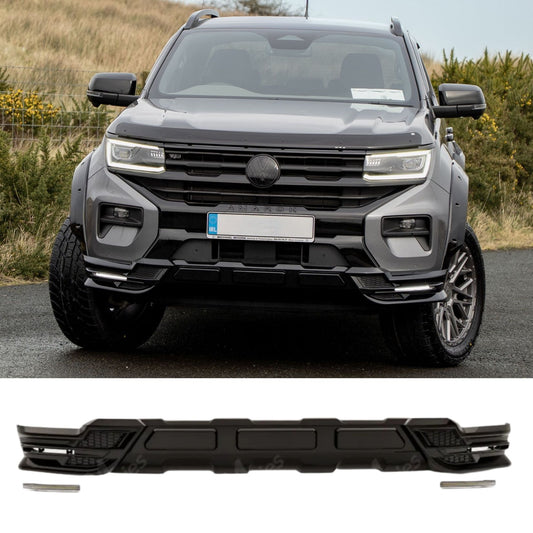 Volkswagen Amarok 2023+ Wide Trak Front Valance Splitter In Gloss Black